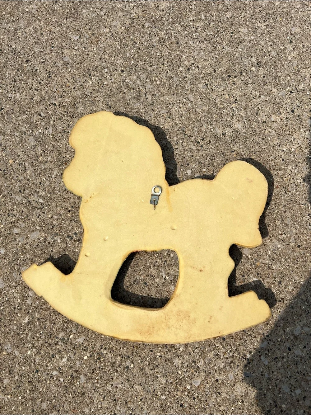 Vintage 80’s Homco Patchwork Rocking Horse Wall Plaque